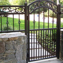 Wrought iron door gate fence